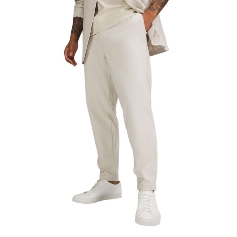 LULULEMON Men's Lululemon New Venture Trouser *Pique Fabric, Natural Ivory